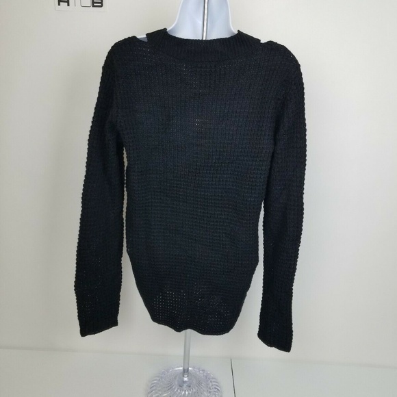 Hooked Up by IOT Sweater Juniors XS & Small Black - Picture 3 of 7